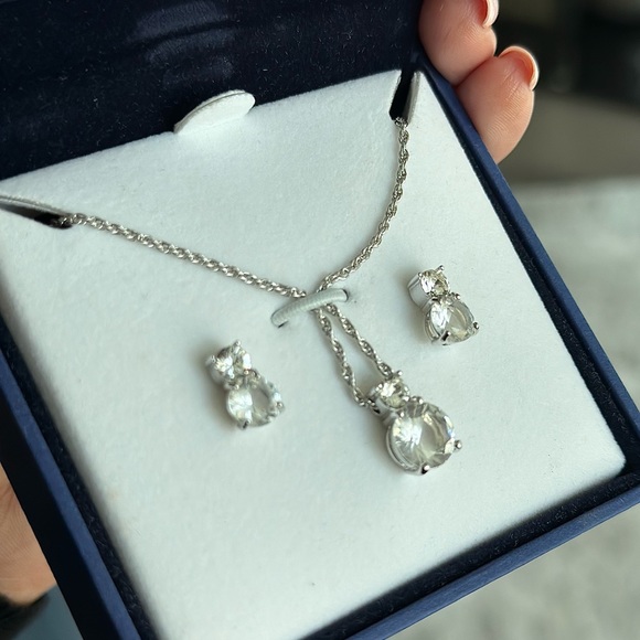 Swarovski Crystal Pendant and earrings - Picture 3 of 5